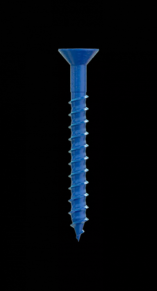Titen Turbo™ - 1/4 in. x 2-1/4 in. 6-Lobe Flat-Head Concrete and Masonry Screw, Blue (8-Qty)<span class=' ItemWarning' style='display:block;'>Item is usually in stock, but we&#39;ll be in touch if there&#39;s a problem<br /></span>