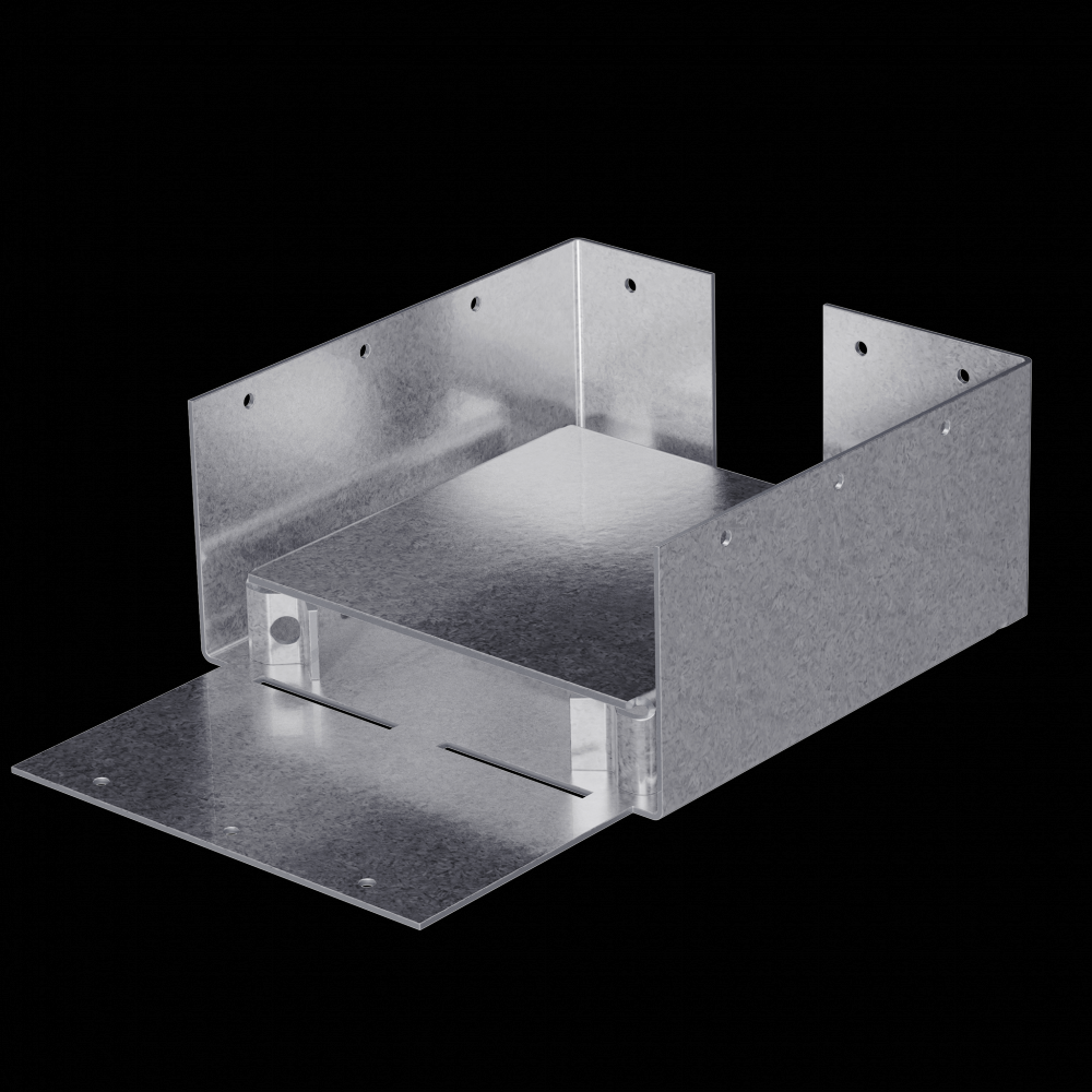 ABW ZMAX® Galvanized Adjustable Standoff Post Base for 6x6 Rough<span class=' ItemWarning' style='display:block;'>Item is usually in stock, but we&#39;ll be in touch if there&#39;s a problem<br /></span>