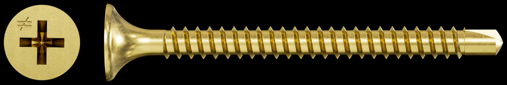 DWFSD Drywall-to-CFS Screw (Collated) - #6 x 1-5/8 in. #2 Phillips, Yellow Zinc (2500-Qty)<span class=' ItemWarning' style='display:block;'>Item is usually in stock, but we&#39;ll be in touch if there&#39;s a problem<br /></span>