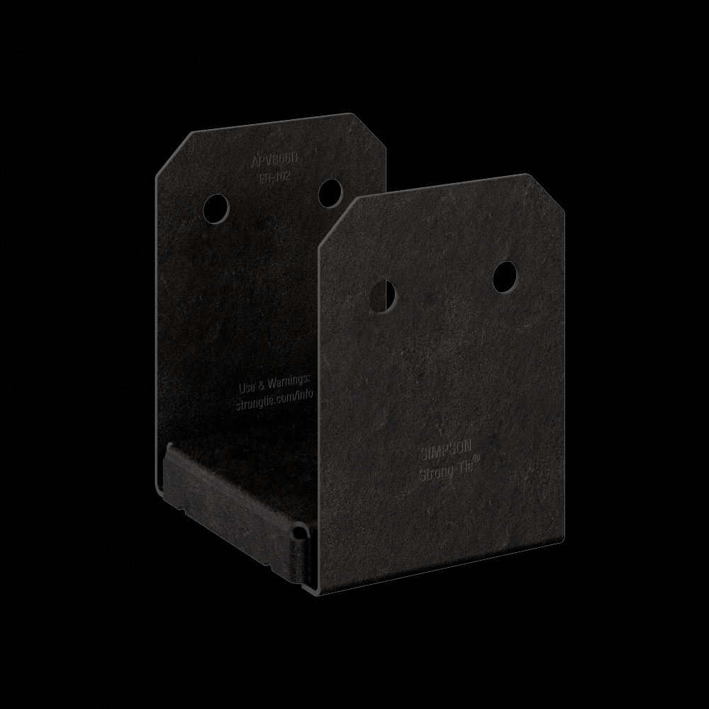 Outdoor Accents® Avant Collection™ ZMAX®, Black Powder-Coated Post Base for 6x6 Rough<span class=' ItemWarning' style='display:block;'>Item is usually in stock, but we&#39;ll be in touch if there&#39;s a problem<br /></span>