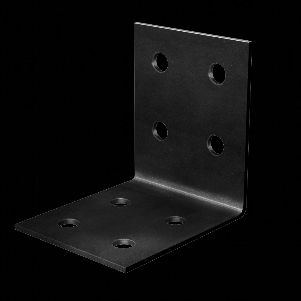 HLPC 7-1/4 in. x 6 in. Black Powder-Coated Ornamental Heavy Angle<span class=' ItemWarning' style='display:block;'>Item is usually in stock, but we&#39;ll be in touch if there&#39;s a problem<br /></span>