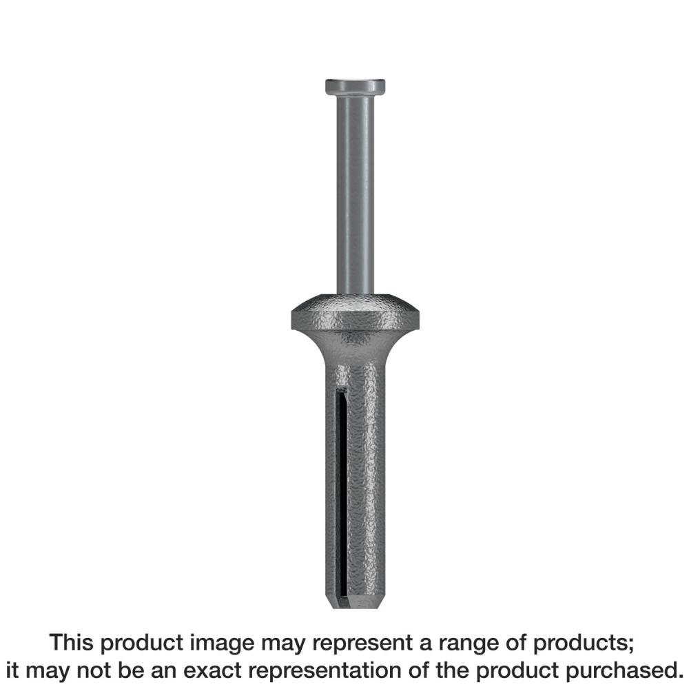 Zinc Nailon™ 1/4 in. x 2-1/2 in. Stainless-Steel Pin-Drive Anchor (100-Qty)<span class=' ItemWarning' style='display:block;'>Item is usually in stock, but we&#39;ll be in touch if there&#39;s a problem<br /></span>