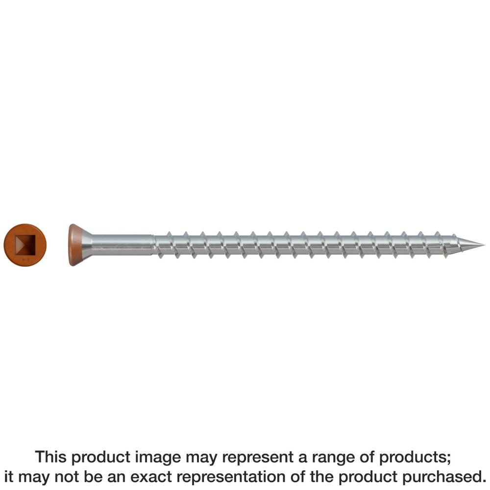 Trim-Head Screw - Sharp Point (Collated) - #7 x 3-1/2 in. #2 Square Type 305 Tan 01 (25-Qty)<span class=' ItemWarning' style='display:block;'>Item is usually in stock, but we&#39;ll be in touch if there&#39;s a problem<br /></span>