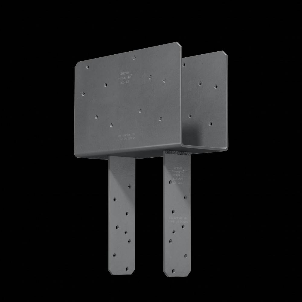 CCQ Column Cap for Triple-2x Beam, 6x Post with Strong-Drive® SDS Screws<span class=' ItemWarning' style='display:block;'>Item is usually in stock, but we&#39;ll be in touch if there&#39;s a problem<br /></span>