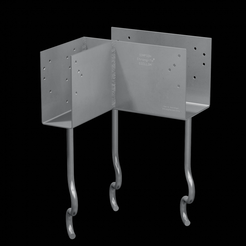 ECCLQM™ 5-1/2 in. L-Shape End Column Cap for Masonry w/ SDS Screws<span class=' ItemWarning' style='display:block;'>Item is usually in stock, but we&#39;ll be in touch if there&#39;s a problem<br /></span>