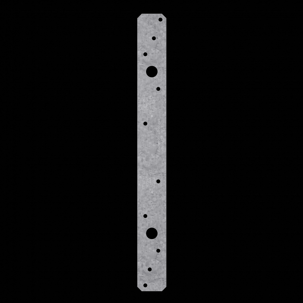 MSTA 12-in. 18-Gauge Galvanized Medium Strap Tie<span class=' ItemWarning' style='display:block;'>Item is usually in stock, but we&#39;ll be in touch if there&#39;s a problem<br /></span>