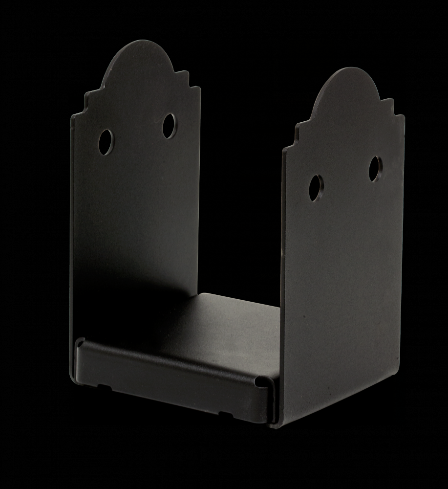 Outdoor Accents® Mission Collection® ZMAX®, Black Powder-Coated Post Base for 6x6 Rough<span class=' ItemWarning' style='display:block;'>Item is usually in stock, but we&#39;ll be in touch if there&#39;s a problem<br /></span>