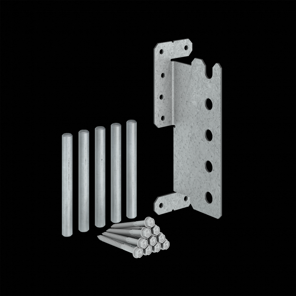 CJTZ™ 12-Gauge ZMAX® Galvanized Concealed Joist Tie with (5) Long Pins<span class=' ItemWarning' style='display:block;'>Item is usually in stock, but we&#39;ll be in touch if there&#39;s a problem<br /></span>