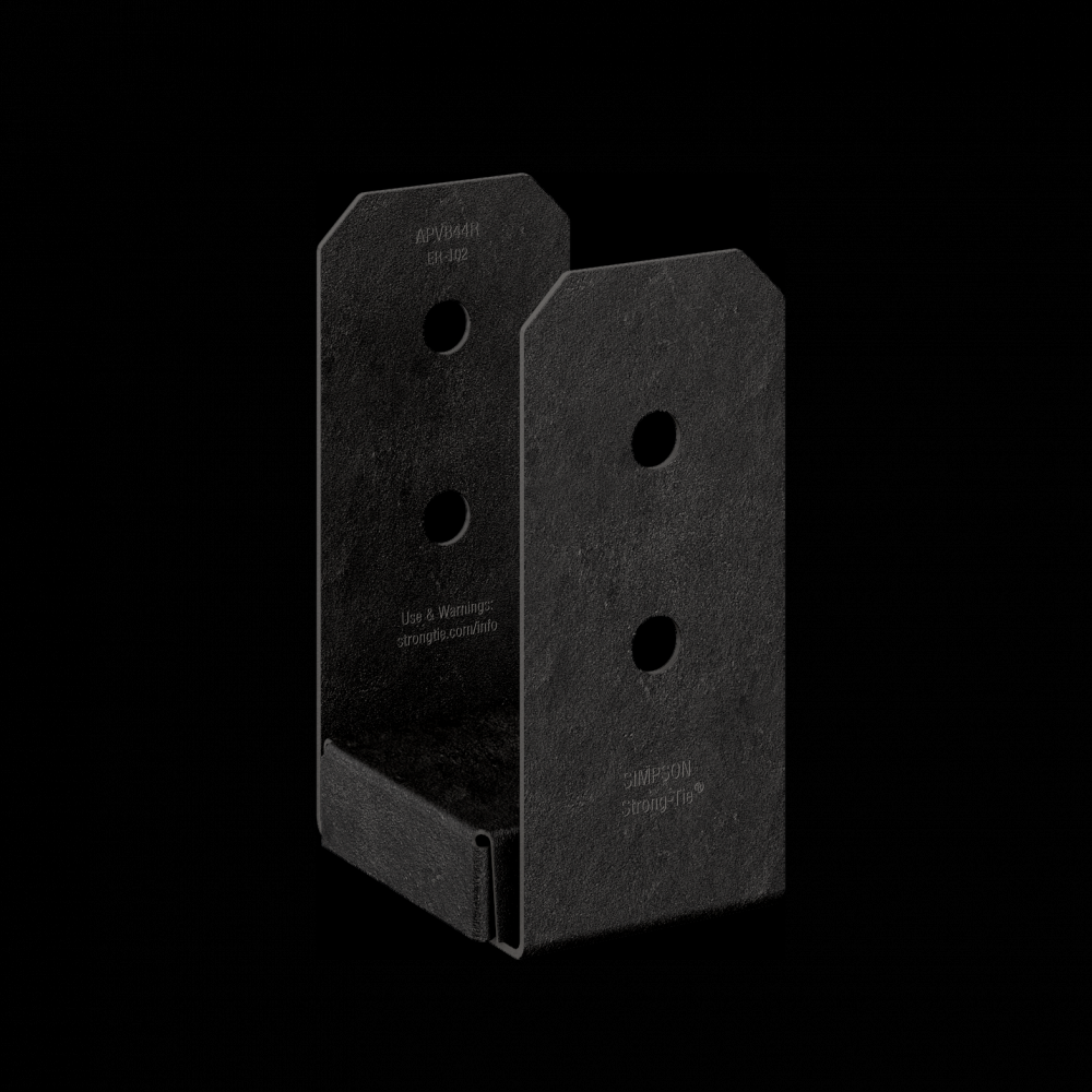 Outdoor Accents® Avant Collection™ ZMAX®, Black Powder-Coated Post Base for 4x4 Rough<span class=' ItemWarning' style='display:block;'>Item is usually in stock, but we&#39;ll be in touch if there&#39;s a problem<br /></span>