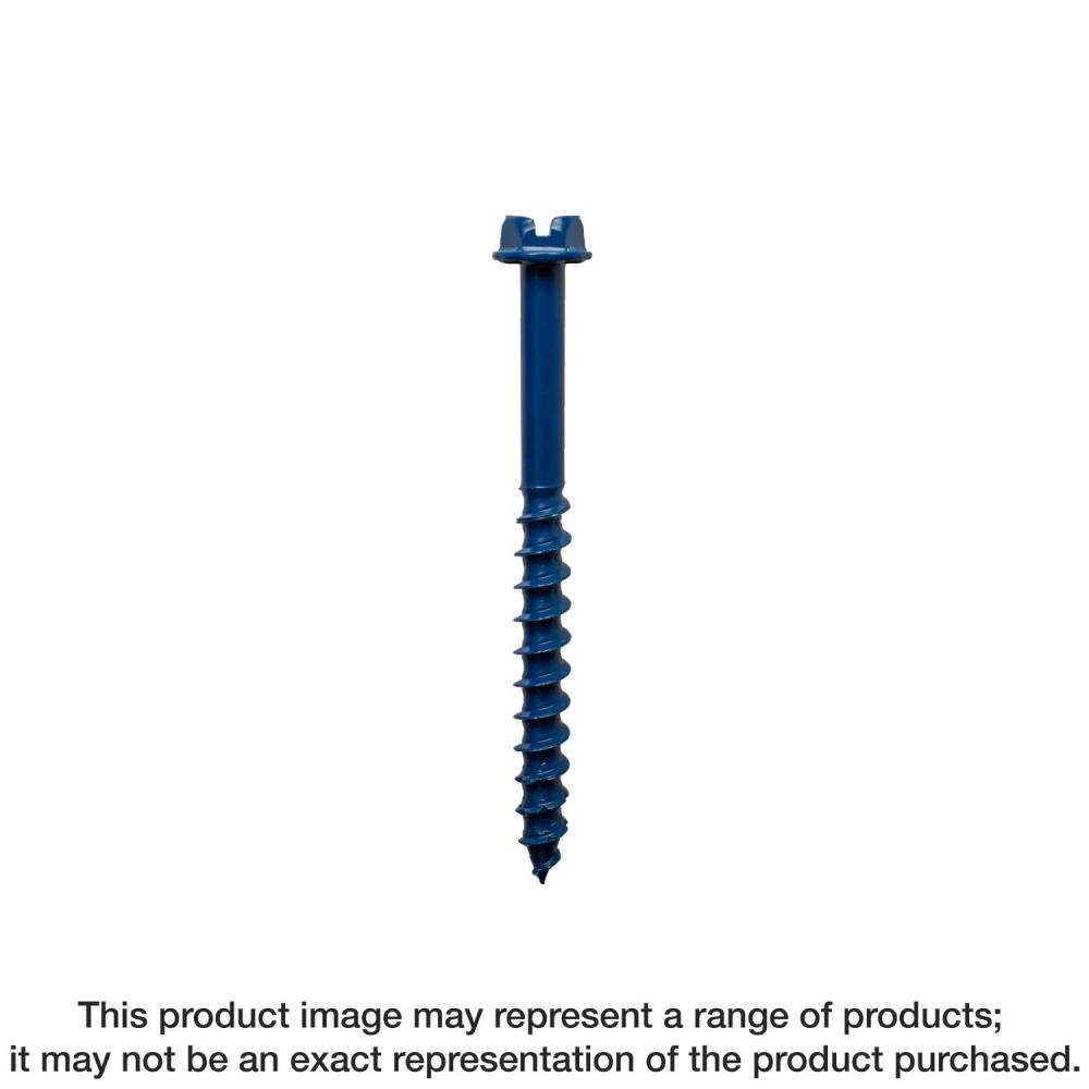 Titen Turbo™ - 1/4 in. x 3-1/4 in. Hex-Head Concrete and Masonry Screw, Blue (75-Qty)<span class=' ItemWarning' style='display:block;'>Item is usually in stock, but we&#39;ll be in touch if there&#39;s a problem<br /></span>