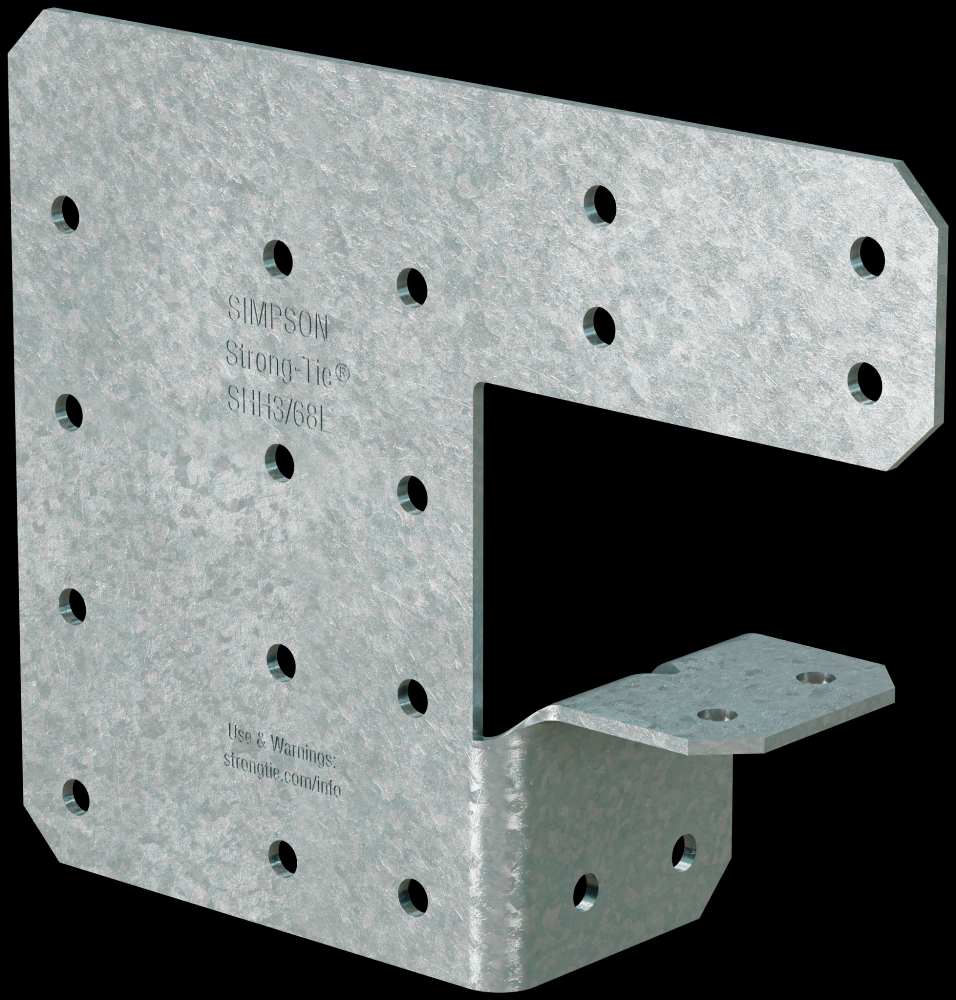 SHH 4-3/8 in. x 5-5/8 in. 68-mil Galvanized Steel Header Hanger (24-Qty)<span class=' ItemWarning' style='display:block;'>Item is usually in stock, but we&#39;ll be in touch if there&#39;s a problem<br /></span>