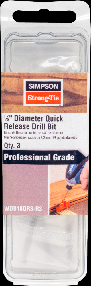 EB-TY® 1/8 in. x 3 in. Quick-Release Wood Drill Bit (3-Qty)<span class=' ItemWarning' style='display:block;'>Item is usually in stock, but we&#39;ll be in touch if there&#39;s a problem<br /></span>