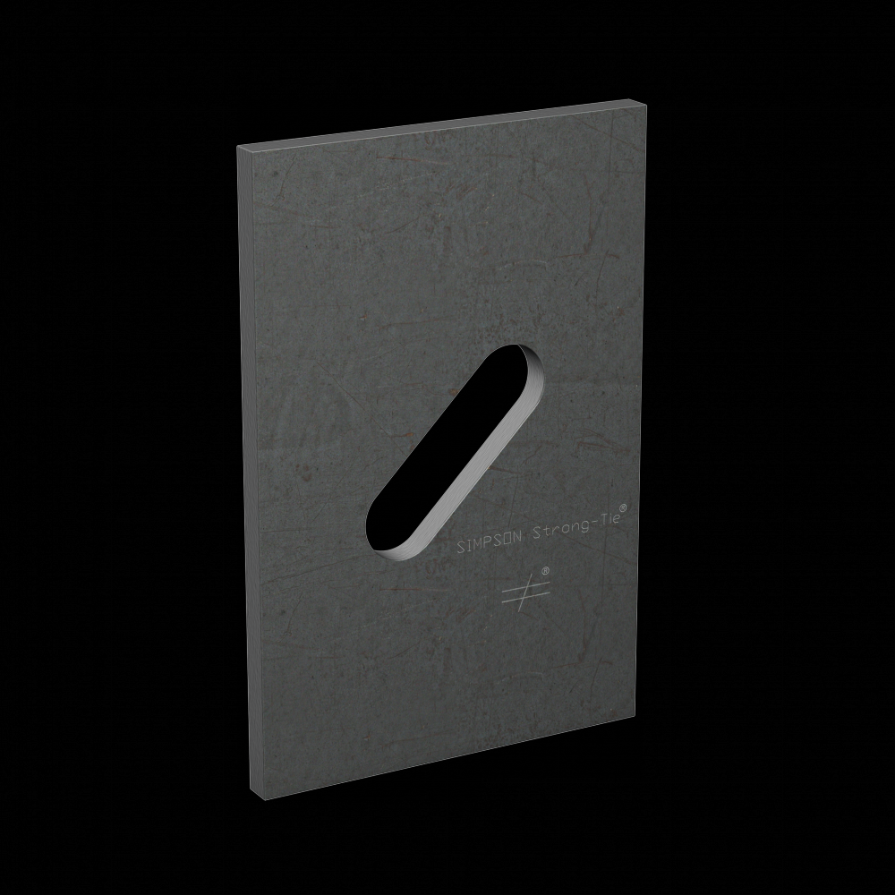 BPS 3 in. x 4-1/2 in. Slotted Bearing Plate with 1/2 in. Bolt Dia.<span class=' ItemWarning' style='display:block;'>Item is usually in stock, but we&#39;ll be in touch if there&#39;s a problem<br /></span>
