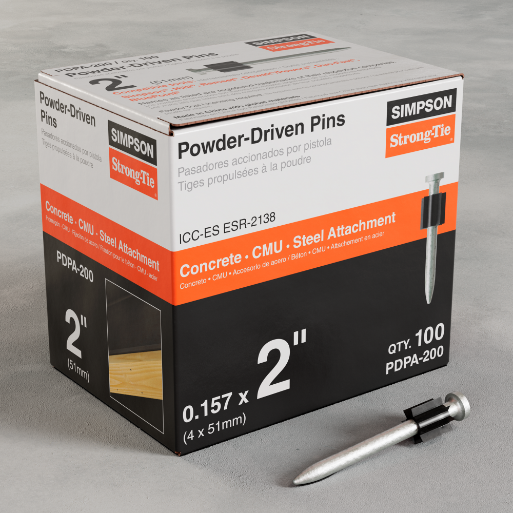 PDPA .157 in. x 2 in. Powder-Actuated Pin (100-Qty)<span class=' ItemWarning' style='display:block;'>Item is usually in stock, but we&#39;ll be in touch if there&#39;s a problem<br /></span>