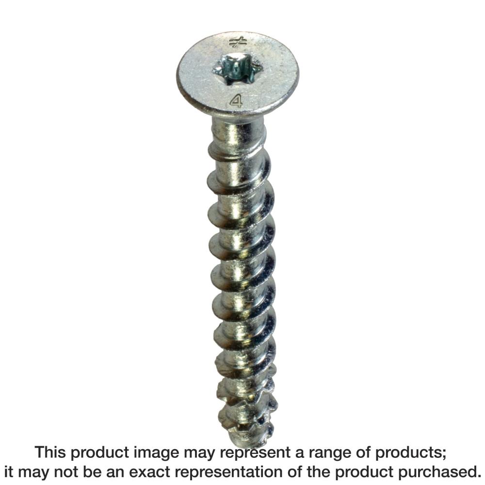 Titen HD® 1/4 in. x 3-1/2 in. Zinc-Plated Countersunk Head Heavy-Duty Screw Anchor (50-Qty)<span class=' ItemWarning' style='display:block;'>Item is usually in stock, but we&#39;ll be in touch if there&#39;s a problem<br /></span>