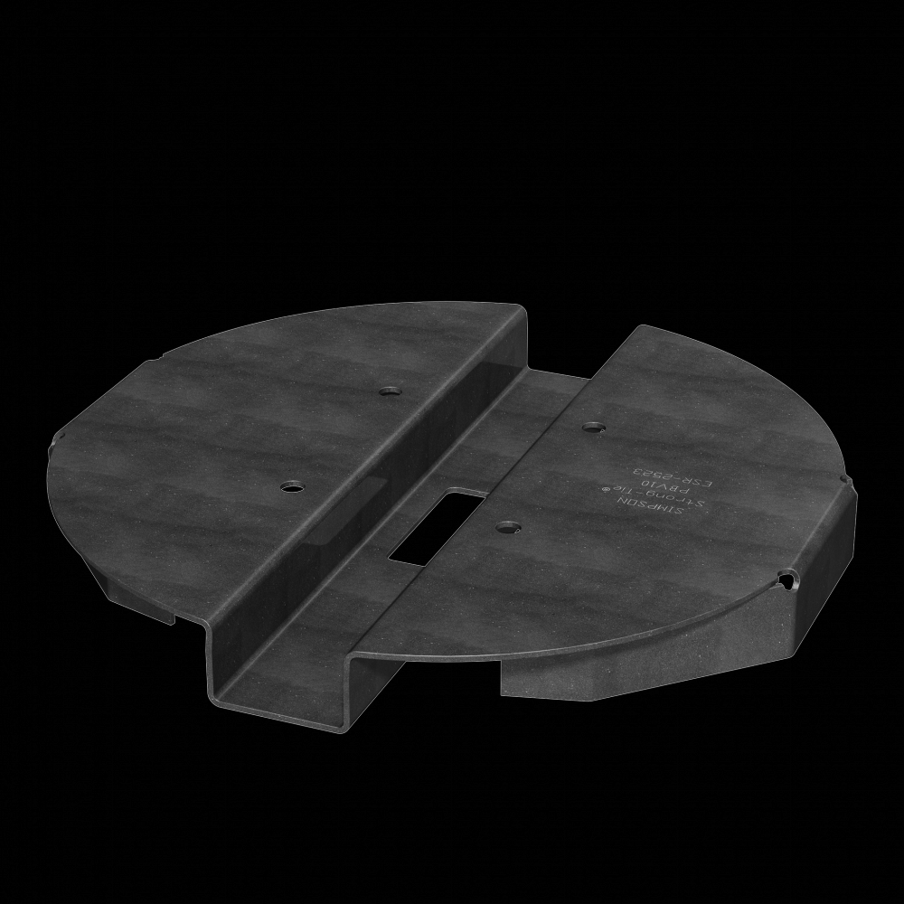 PBV 10-in. Black Powder-Coated Hidden Standoff Post Base for Viga Post<span class=' ItemWarning' style='display:block;'>Item is usually in stock, but we&#39;ll be in touch if there&#39;s a problem<br /></span>