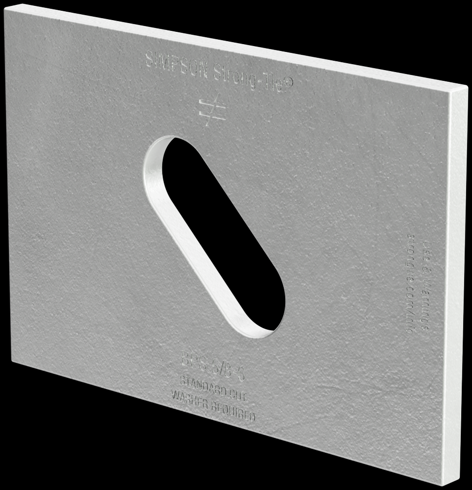 BPS 3 in. x 4-1/2 in. HDG Slotted Bearing Plate with 5/8 in. Bolt Dia.<span class=' ItemWarning' style='display:block;'>Item is usually in stock, but we&#39;ll be in touch if there&#39;s a problem<br /></span>