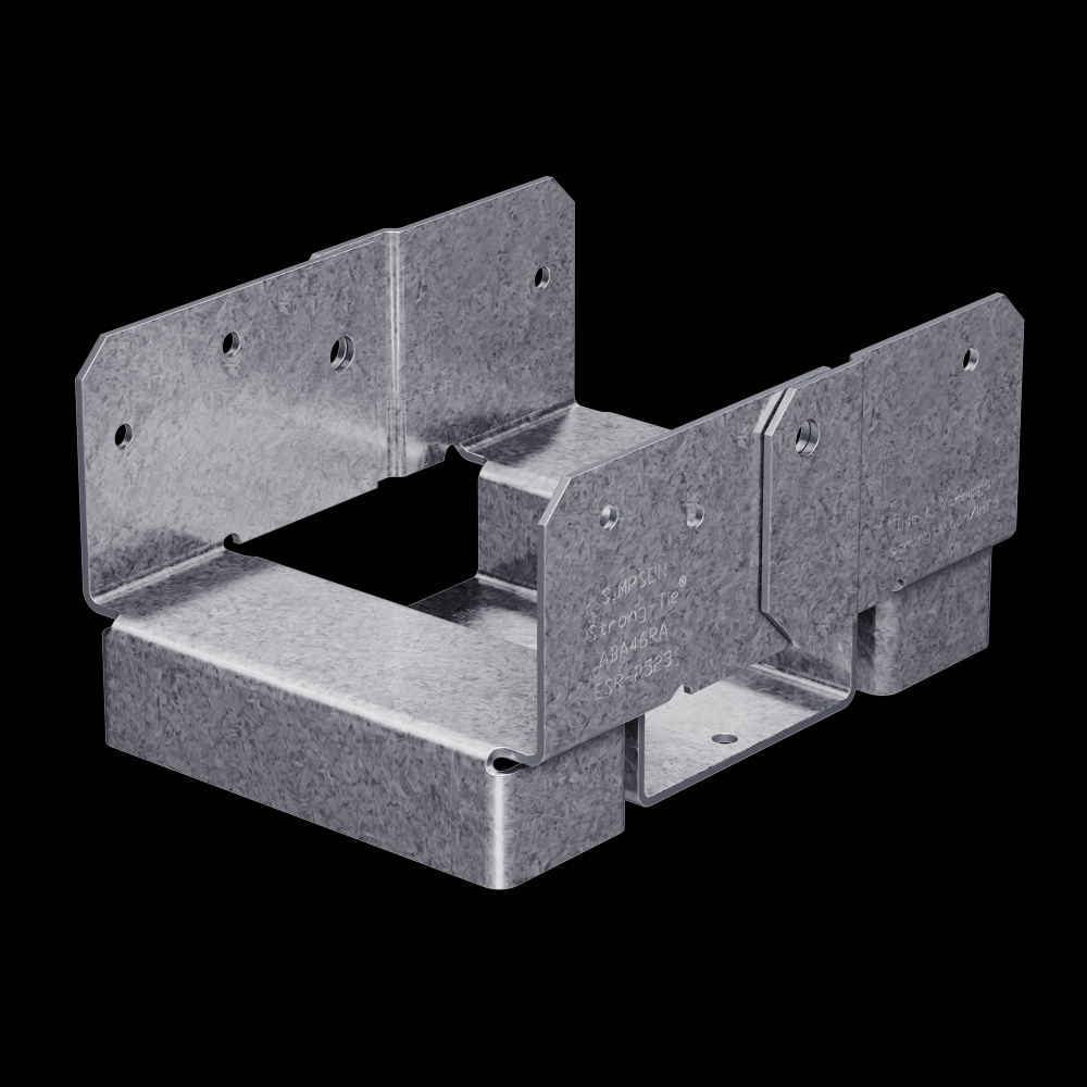 ABA ZMAX® Galvanized Adjustable Standoff Post Base for 4x6 Rough<span class=' ItemWarning' style='display:block;'>Item is usually in stock, but we&#39;ll be in touch if there&#39;s a problem<br /></span>