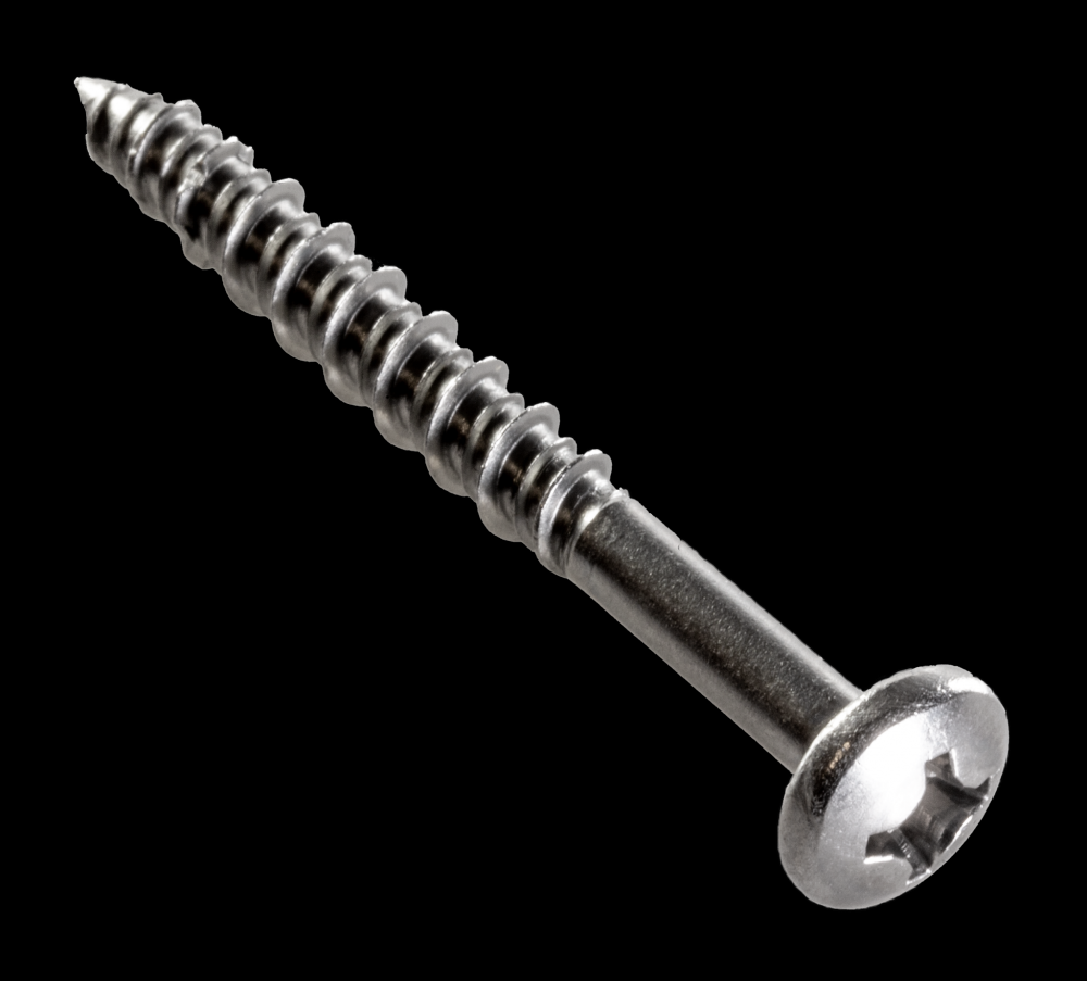 Marine Screw, Pan Head - #12 x 2 in. #3 Phillips Drive, Type 316 (6-Qty)<span class=' ItemWarning' style='display:block;'>Item is usually in stock, but we&#39;ll be in touch if there&#39;s a problem<br /></span>