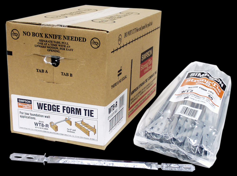 Wedge Tie for 2x Formboard, 8-in. Thick Walls (50-Qty)<span class=' ItemWarning' style='display:block;'>Item is usually in stock, but we&#39;ll be in touch if there&#39;s a problem<br /></span>