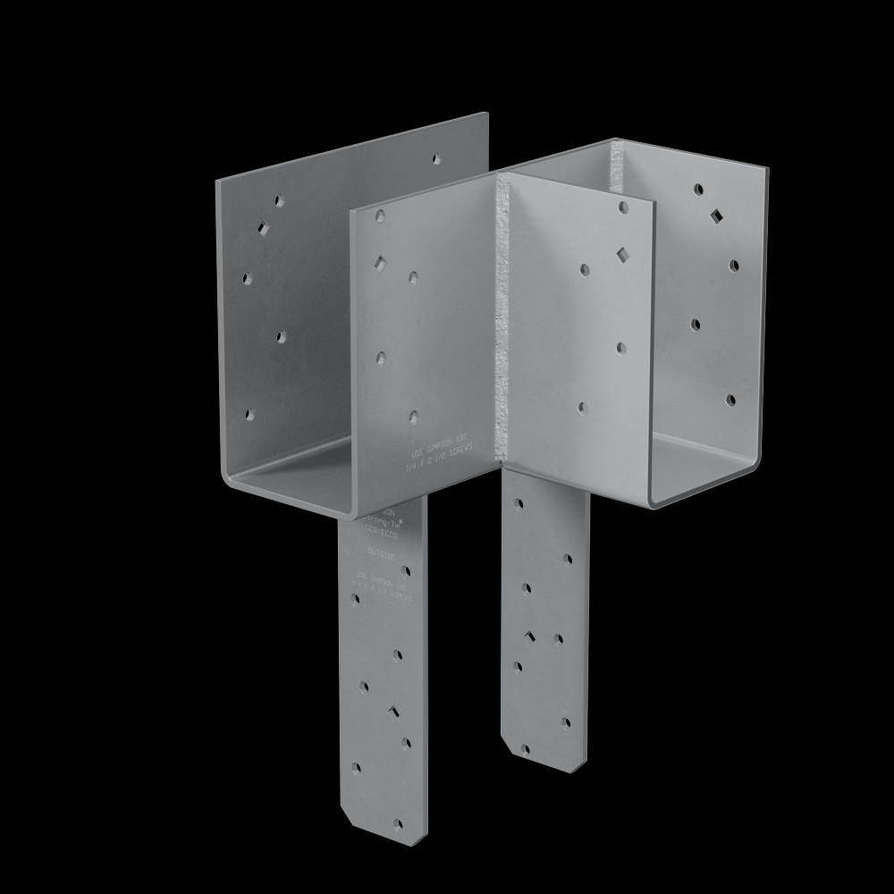 ECCLRQ L-Shape End Column Cap for 4x Beams, 6x Post w/ SDS Screws, Skewed Right<span class=' ItemWarning' style='display:block;'>Item is usually in stock, but we&#39;ll be in touch if there&#39;s a problem<br /></span>