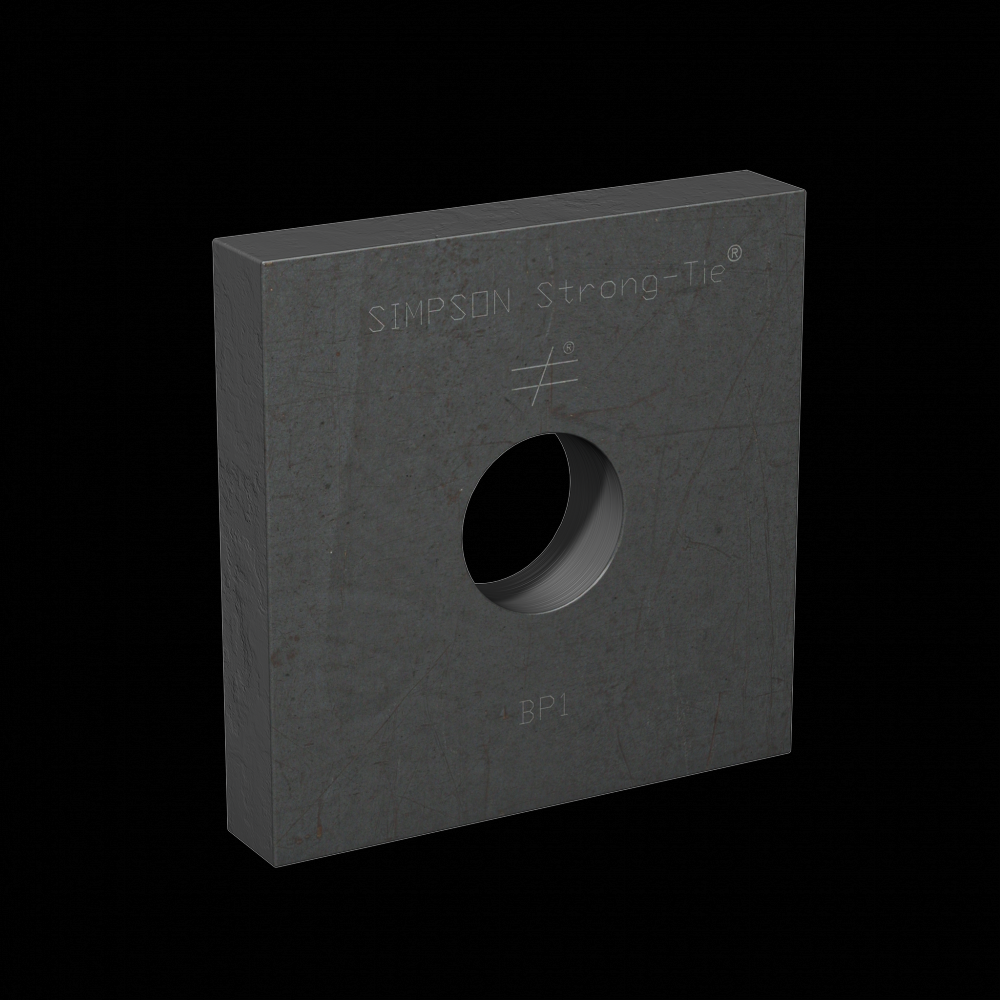 BP 3-1/2 in. x 3-1/2 in. Bearing Plate with 1 in. Bolt Dia.<span class=' ItemWarning' style='display:block;'>Item is usually in stock, but we&#39;ll be in touch if there&#39;s a problem<br /></span>