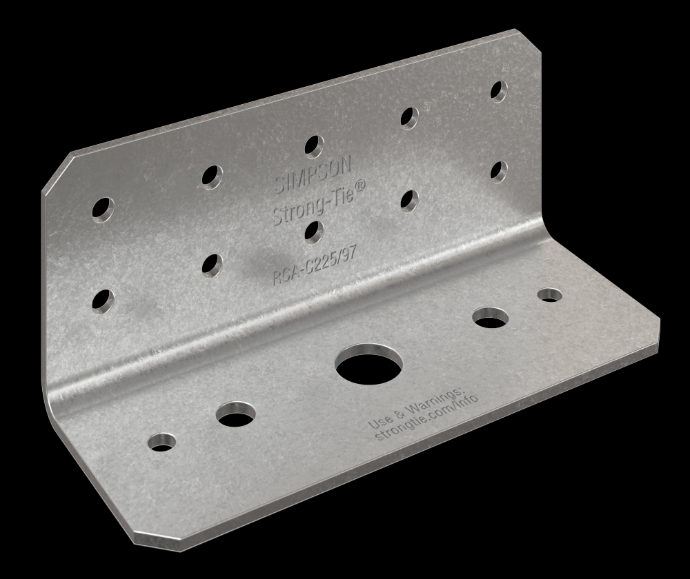 RCA-C™ 2 in. x 2 in. x 5 in. 12-Gauge Rigid Connector Angle for Concrete (55-Qty)<span class=' ItemWarning' style='display:block;'>Item is usually in stock, but we&#39;ll be in touch if there&#39;s a problem<br /></span>