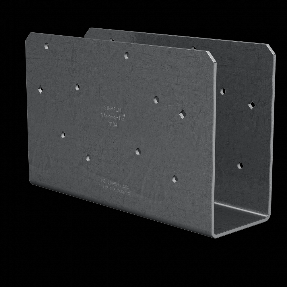CCOQ Column Cap (No Straps) for 4x Beam, with Strong-Drive® SDS Screws<span class=' ItemWarning' style='display:block;'>Item is usually in stock, but we&#39;ll be in touch if there&#39;s a problem<br /></span>