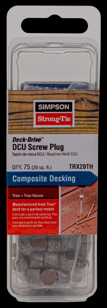 Deck-Drive™ DCU Screw Plug - Trex Tree House (75-Qty)<span class=' ItemWarning' style='display:block;'>Item is usually in stock, but we&#39;ll be in touch if there&#39;s a problem<br /></span>