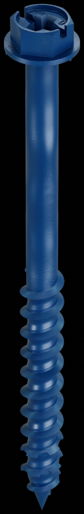 Titen Turbo™ - 1/4 in. x 3-1/4 in. Hex-Head Concrete and Masonry Screw, Blue (8-Qty)<span class=' ItemWarning' style='display:block;'>Item is usually in stock, but we&#39;ll be in touch if there&#39;s a problem<br /></span>
