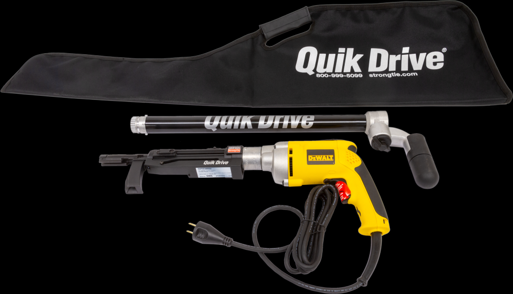 Quik Drive® PRO300S Decking System Promo Kit w/ DeWalt® 2500 RPM Screwdriver Motor<span class=' ItemWarning' style='display:block;'>Item is usually in stock, but we&#39;ll be in touch if there&#39;s a problem<br /></span>