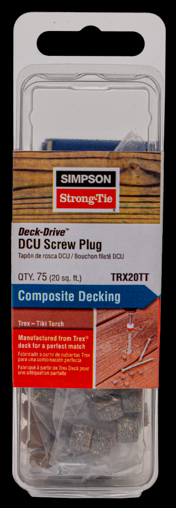 Deck-Drive™ DCU Screw Plug - Trex Tiki Torch (75-Qty)<span class=' ItemWarning' style='display:block;'>Item is usually in stock, but we&#39;ll be in touch if there&#39;s a problem<br /></span>