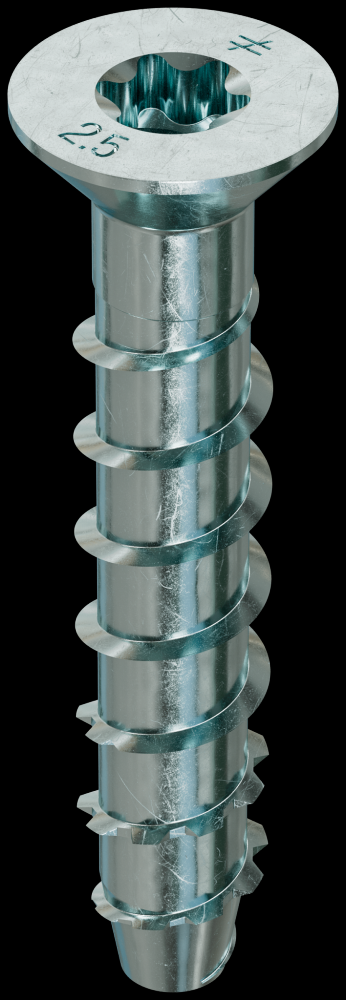 Titen HD® 3/8 in. x 2-1/2 in. Zinc-Plated Countersunk Head Heavy-Duty Screw Anchor (50-Qty)<span class=' ItemWarning' style='display:block;'>Item is usually in stock, but we&#39;ll be in touch if there&#39;s a problem<br /></span>