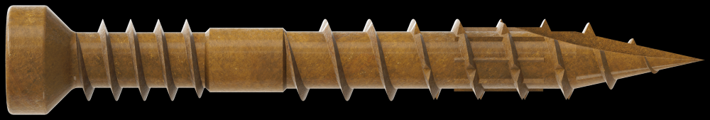 Finish Trim Screw - #7 x 1-1/4 in. T10, Trim-Head, Quik Guard®, Tan (100-Qty)<span class=' ItemWarning' style='display:block;'>Item is usually in stock, but we&#39;ll be in touch if there&#39;s a problem<br /></span>