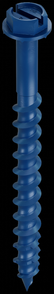 Titen Turbo™ - 3/16 in. x 2-1/4 in. Hex-Head Concrete and Masonry Screw, Blue (100-Qty)<span class=' ItemWarning' style='display:block;'>Item is usually in stock, but we&#39;ll be in touch if there&#39;s a problem<br /></span>