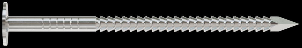 Roofing Nail, Annular Ring Shank - 2-1/2 in. x .131 in. Type 304 Stainless Steel (25 lb.)<span class=' ItemWarning' style='display:block;'>Item is usually in stock, but we&#39;ll be in touch if there&#39;s a problem<br /></span>