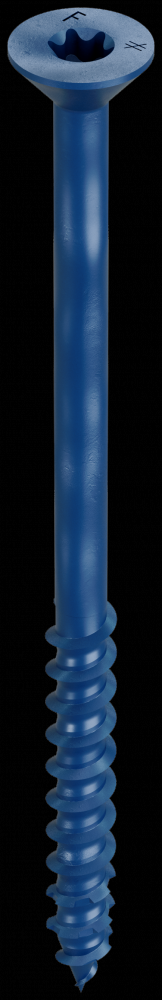 Titen Turbo™ - 1/4 in. x 4 in. 6-Lobe Flat-Head Concrete and Masonry Screw, Blue (100-Qty)<span class=' ItemWarning' style='display:block;'>Item is usually in stock, but we&#39;ll be in touch if there&#39;s a problem<br /></span>