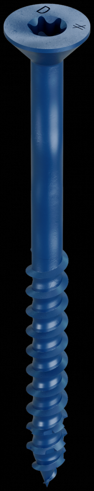 Titen Turbo™ - 1/4 in. x 3-1/4 in. 6-Lobe Flat-Head Concrete and Masonry Screw, Blue (100-Qty)<span class=' ItemWarning' style='display:block;'>Item is usually in stock, but we&#39;ll be in touch if there&#39;s a problem<br /></span>