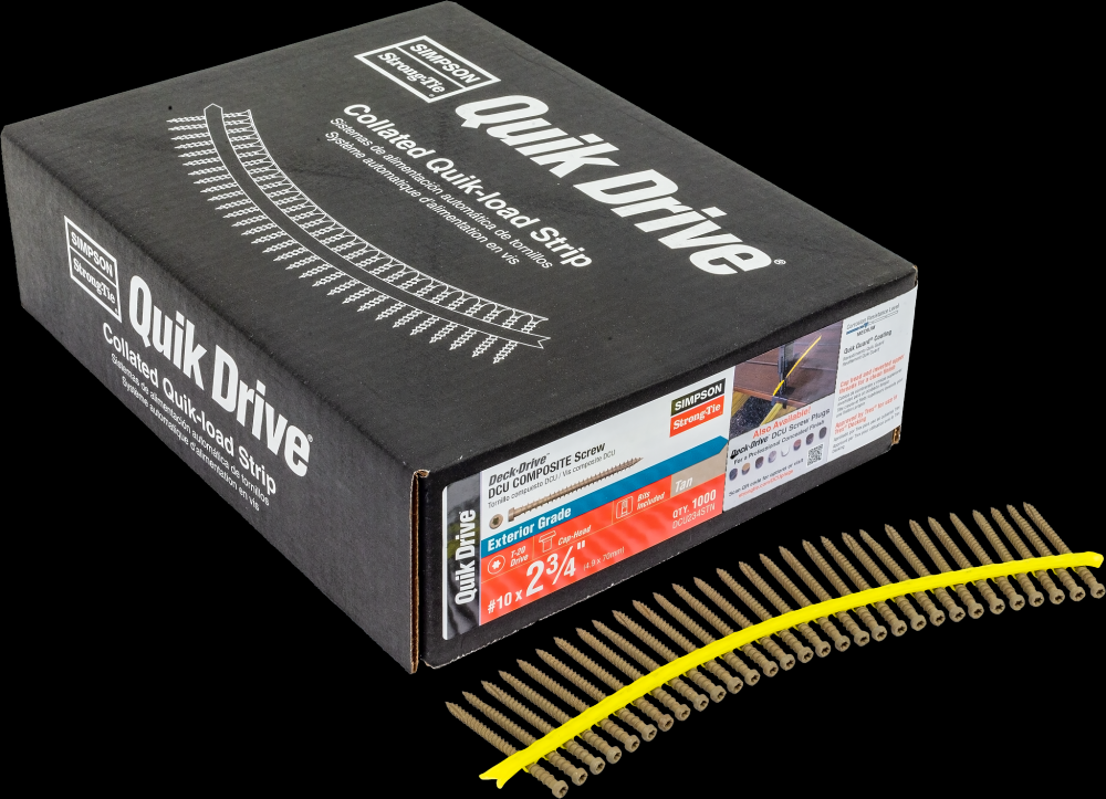 Deck-Drive™ DCU COMPOSITE Screw (Collated) - #10 x 2-3/4 in. Quik Guard® Tan (1000-Qty)<span class=' ItemWarning' style='display:block;'>Item is usually in stock, but we&#39;ll be in touch if there&#39;s a problem<br /></span>