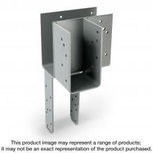 Simpson Strong-Tie ECCLRQ444HDG - ECCLRQ HDG L-Shape End Column Cap for 4x Beams, 4x Post w/ SDS Screws, Skewed Right