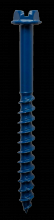 Simpson Strong-Tie TNT25234HR200 - Titen Turbo™ - 1/4 in. x 2-3/4 in. Hex-Head Concrete and Masonry Screw, Blue (200-Qty)