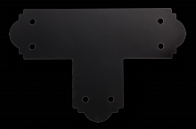 Simpson Strong-Tie APT6 - Outdoor Accents® Mission Collection® ZMAX®, Black Powder-Coated T Strap for 6x6