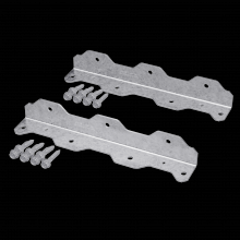 Simpson Strong-Tie TA10ZKT - TA 10-1/4 in. 12-Gauge ZMAX® Galvanized Staircase Angle (2-Qty)