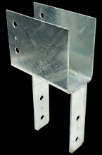 Simpson Strong-Tie ECC46HDG - ECC Hot-Dip Galvanized End Column Cap for 4x Beam, 6x Post