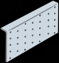 Simpson Strong-Tie TPA37 - TPA 3-1/2 in. x 7 in. 20-Gauge Galvanized Tie Plate