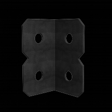 Simpson Strong-Tie OHA36 - OHA 3 in. x 6 in. Black Powder-Coated Ornamental Heavy Angle