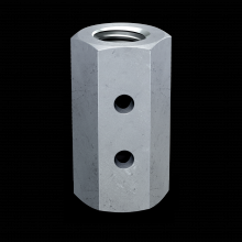 Simpson Strong-Tie CNW3/8 - CNW 3/8 in. Coupler Nut with Witness Hole®