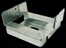 Simpson Strong-Tie ABA66RZ - ABA ZMAX® Galvanized Adjustable Standoff Post Base for 6x6 Rough