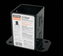 Simpson Strong-Tie FPBB44 - E-Z Base™ Black Powder-Coated Post Base for 4x4