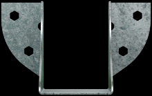 Simpson Strong-Tie LGUM46-SDS - LGUM High-Capacity Girder Hanger for Masonry for 4x6 with Screws/Anchors